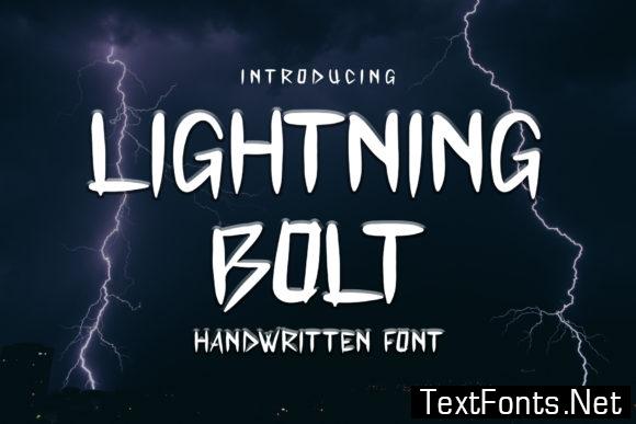 Lightning Bolt Font