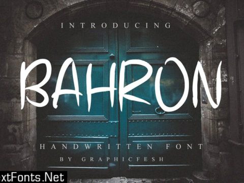 Bahron - Handwritten Font G5L36U8