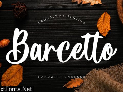 Barcetto Handwritten Brush Font  7F8FFUC