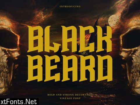 Blackbeard - Vintage Bold Display Typeface FC3ACDV