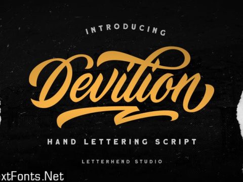 Devilion - Hand Lettering Script 75SQJRY