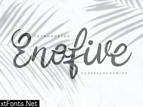 Enofive | Classical Script Font HP5F573