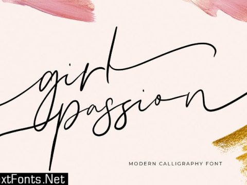Girl Passion Modern Calligraphy Font Q4BMJHN