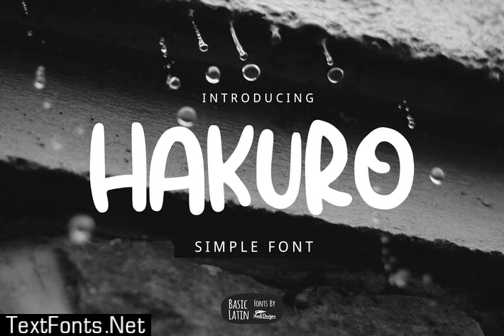 Hakuro Marker Font