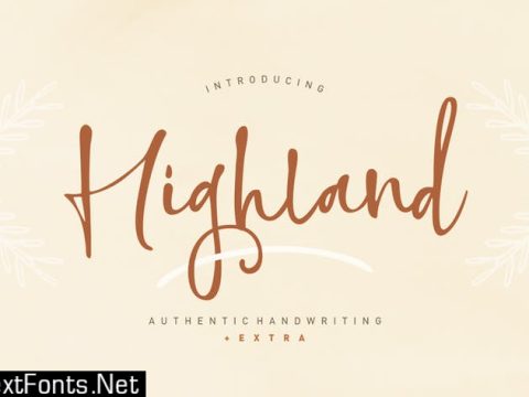 Highland Script Font