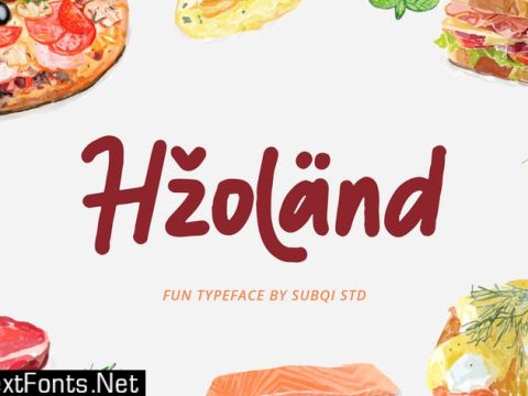 Hzoland Fun Typeface Font  CQU4GL2