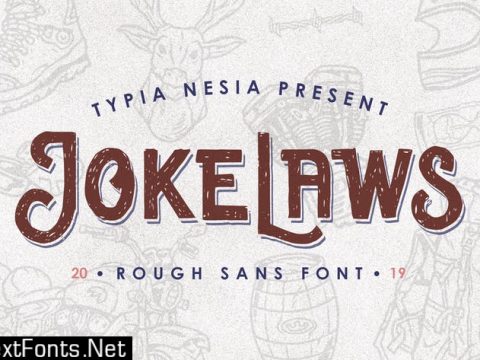 Jokelaws Handcrafted Textured Vintage Font R2STWCG