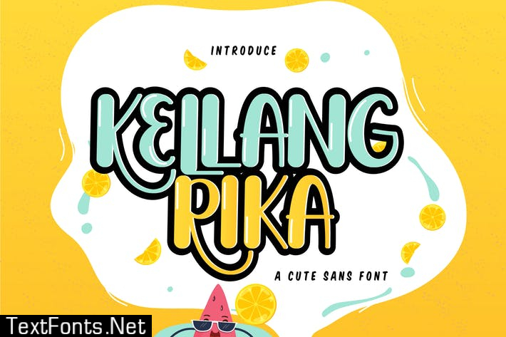 Kellang Rika | Cute Sans Font