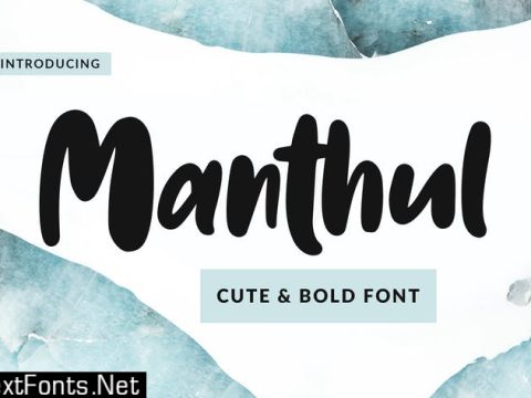 Manthul - Cute & Bold Font MD6QSLG