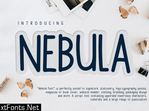 Nebula Casual Handwriting Font SHDR6N8