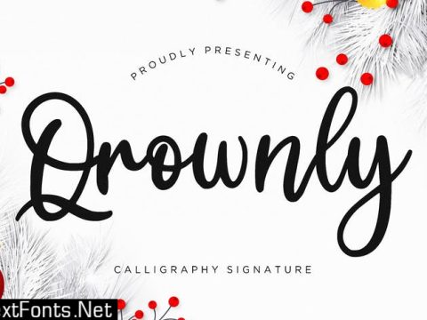 Qrownly Calligraphy Signature Font Y35LCQ7