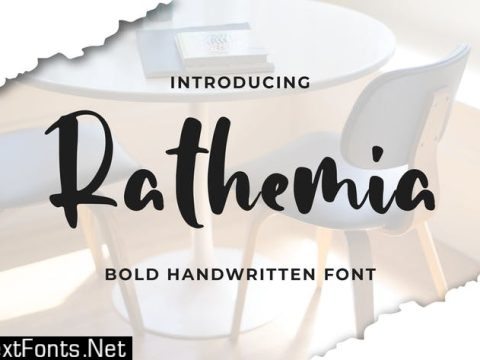 Rathemia - Bold Handwritten Font M7SRB9B