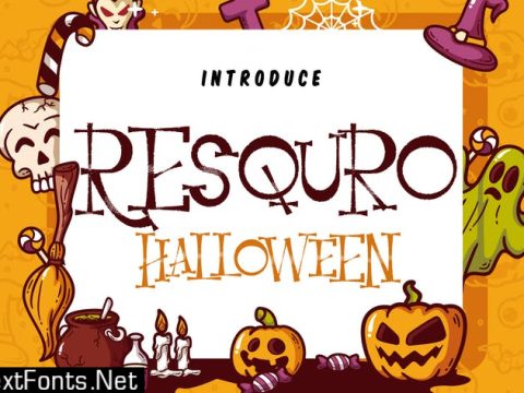 Resquro Halloween | Decorative Font