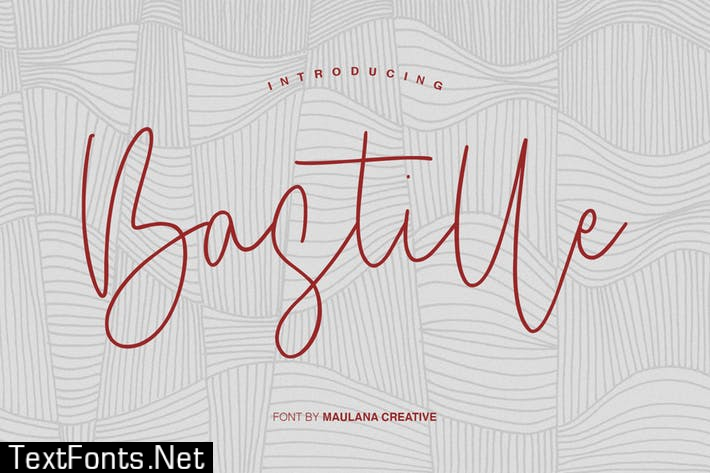 Bastille Signature Font