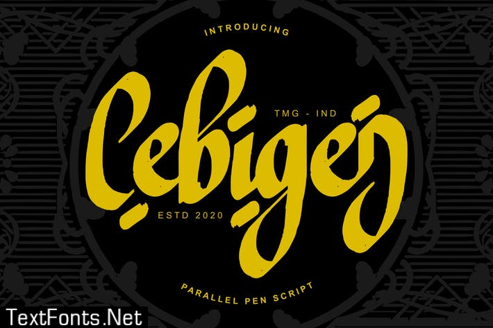 Cebigej Parallel Pen Script Font