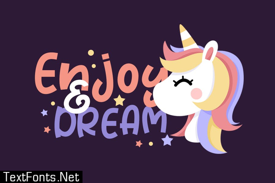 Cute Unicorn Font