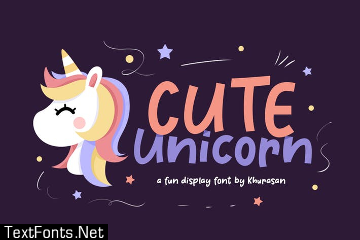 Cute Unicorn Font