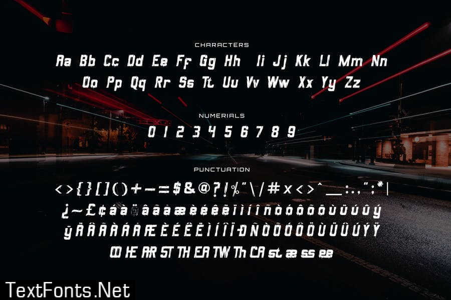 Escalated - Fast Motorsport Racing Font