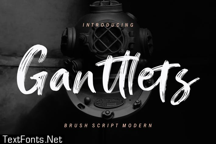 Ganttlets Brush Script Font