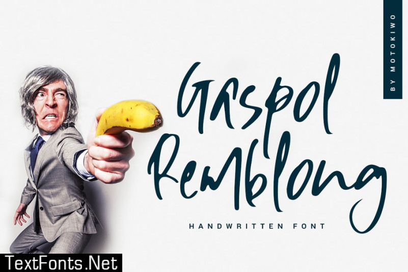 Gaspol Remblong Handwritten Font