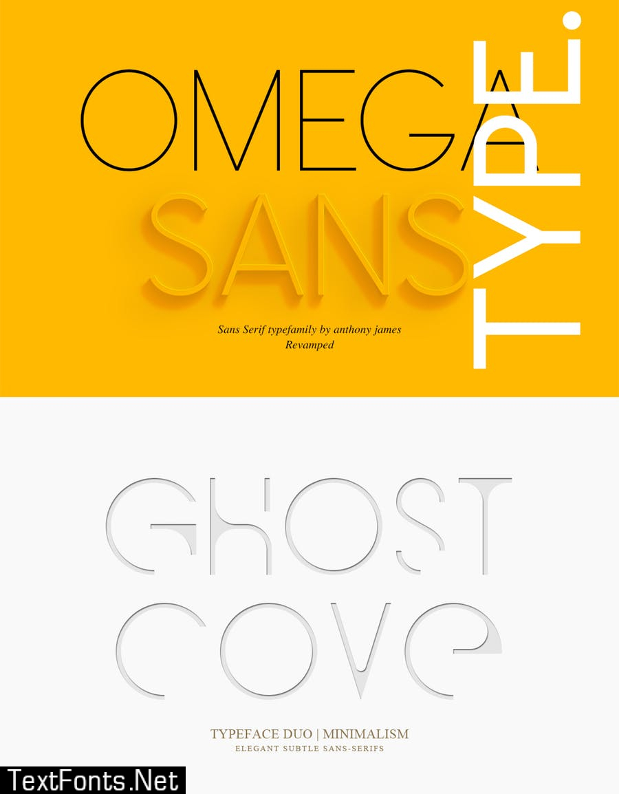 Ghost Cove | Omega Sans | Font Duo