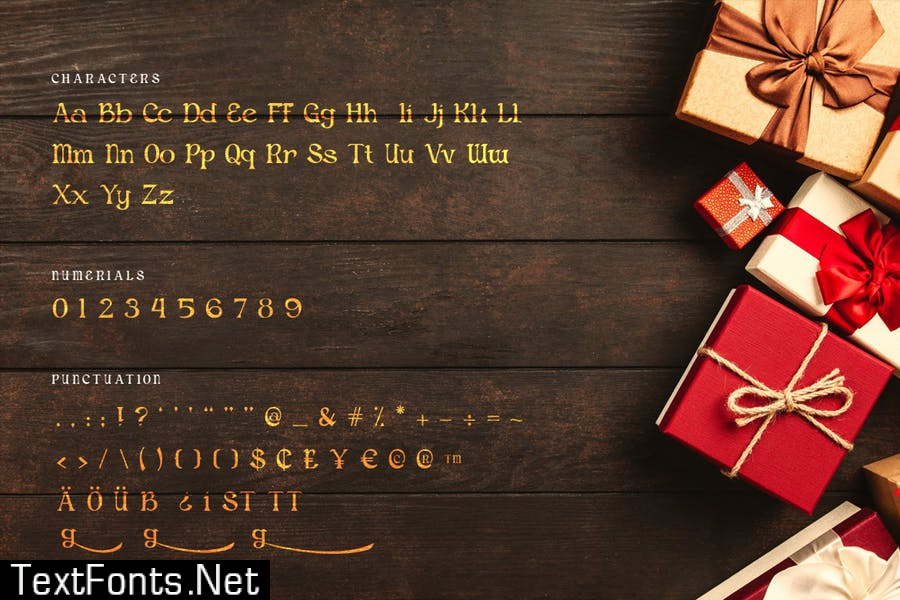 Gingerbread - Decorative Christmas Serif Font