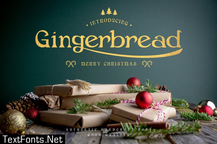 Gingerbread - Decorative Christmas Serif Font