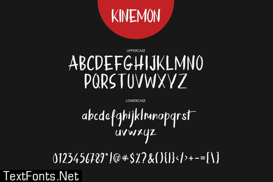 Kinemon Brush Font + Swash