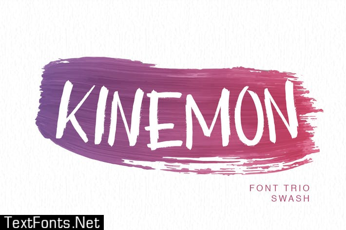 Kinemon Brush Font + Swash