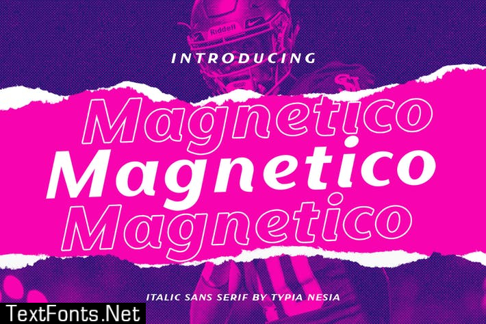 Magnetico Italic Sans Font