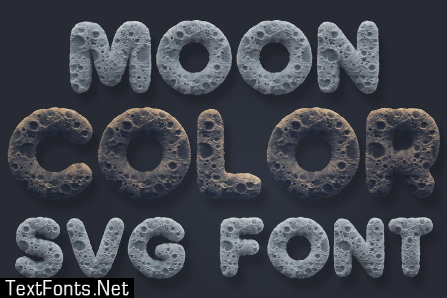 Moon Color Font