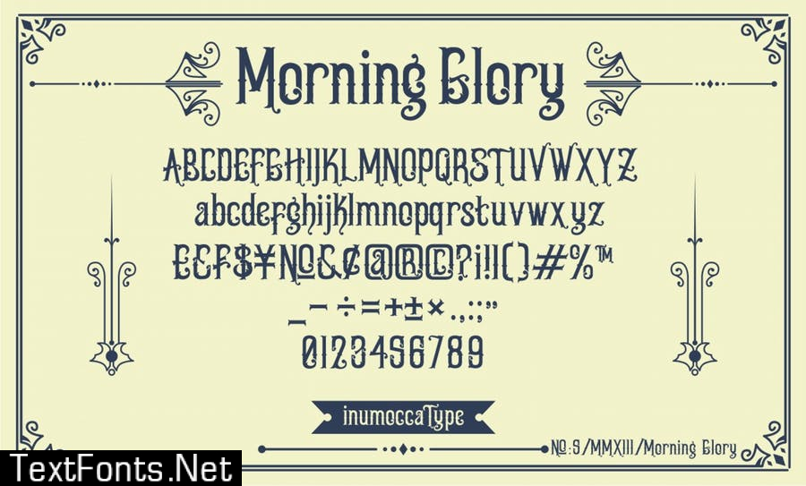 Morning Glory Font