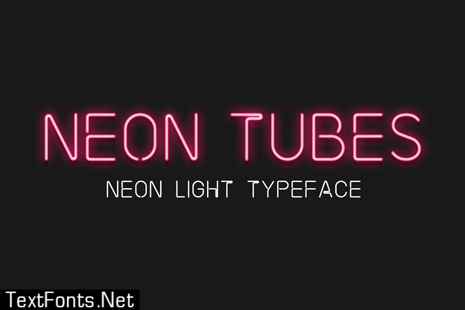 Neon Tubes - Neon Light Font