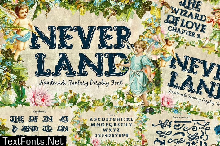 Neverland Fantasy Display Serif Vintage Font