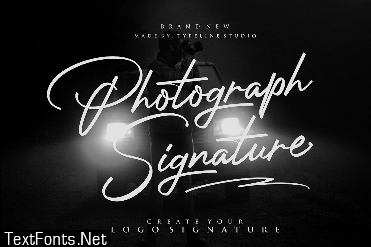 Photograph Signature Logo fonts