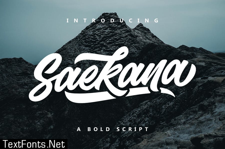 Saekana Script Font