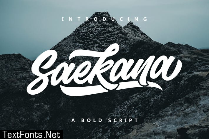 Saekana Script Font