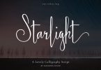 Starlight - Lovely Calligraphy Font