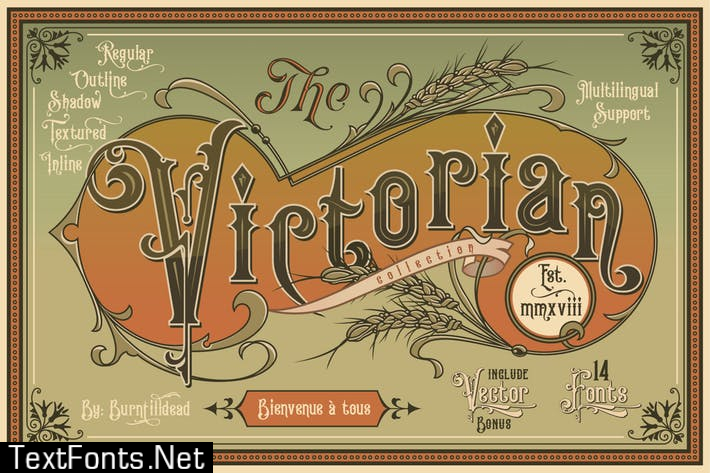 victorian style font free