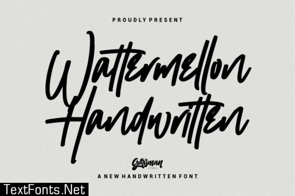 Wattermellon Signature Font