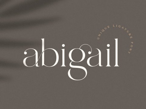 Abigail - unique ligature font