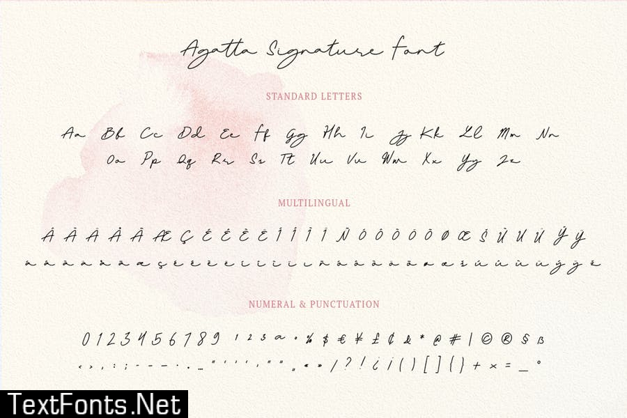 Agatta Signature Font