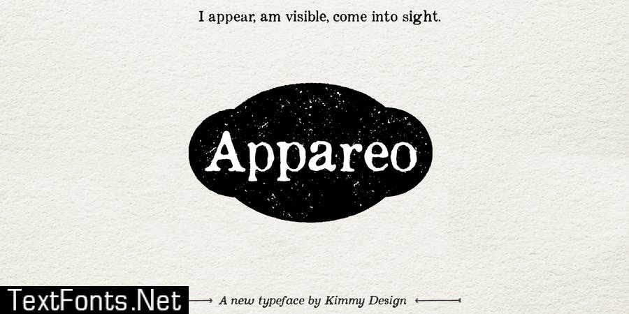 Appareo Medium Font