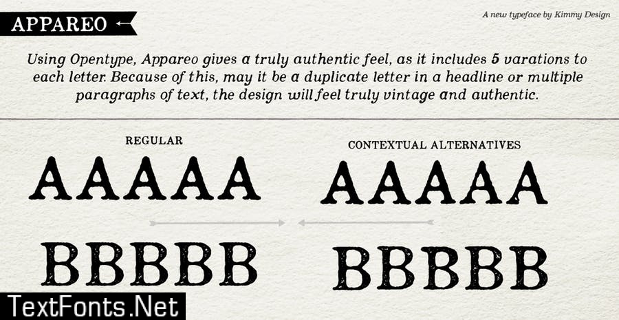 Appareo Medium Font