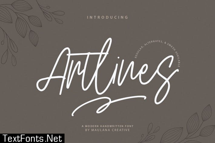 Artlines - Modern Handwritten Font