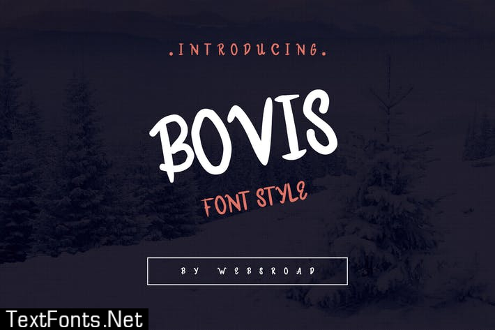 Bovis - Custom Handmade Font Style