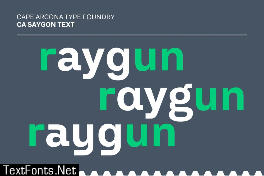 CA Saygon Text Font