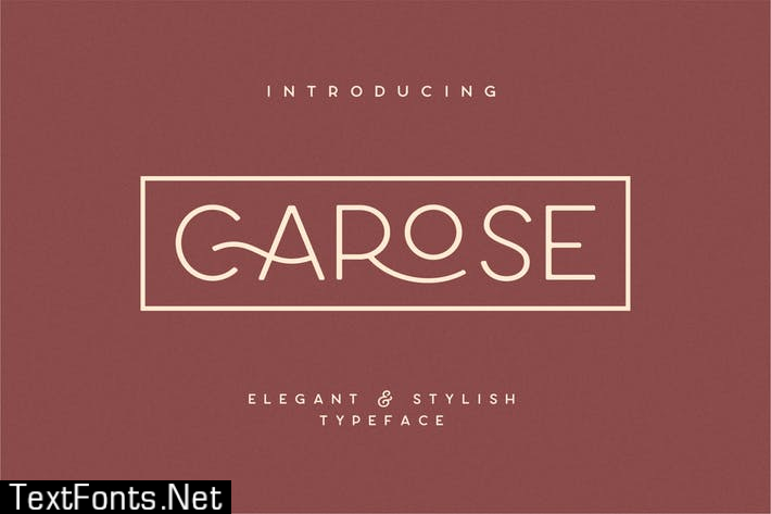 Carose Sans- 6 Elegant Typeface