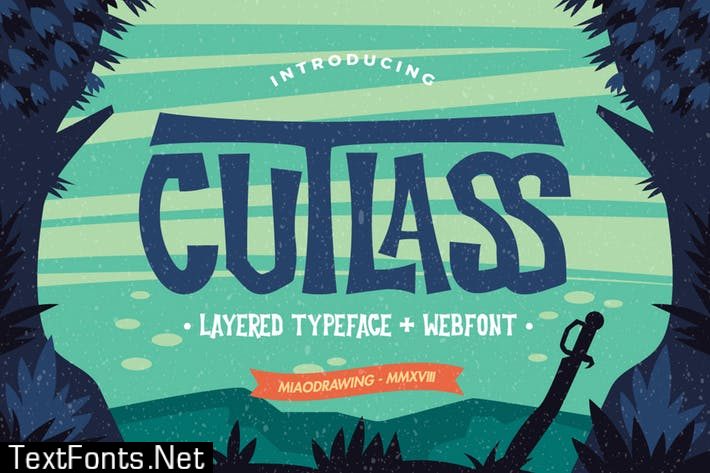 Cutlass Typeface - Lite Font