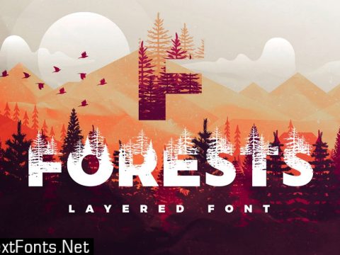 Forests Layered Font 3106851